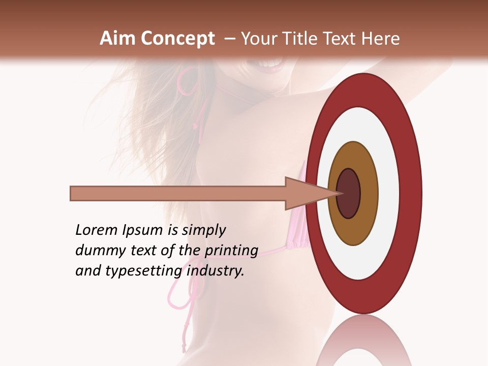 Summer Smiling Beauty PowerPoint Template