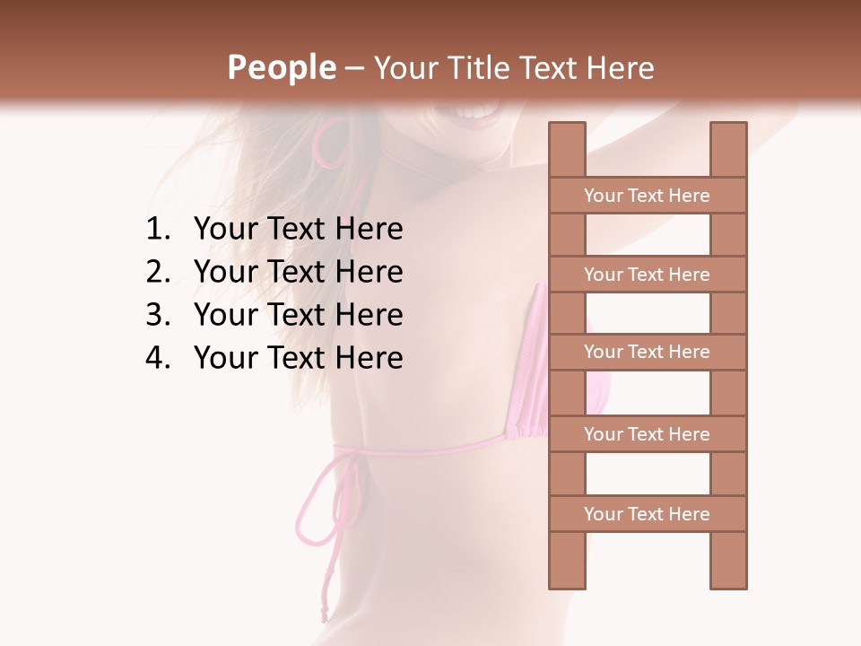 Summer Smiling Beauty PowerPoint Template