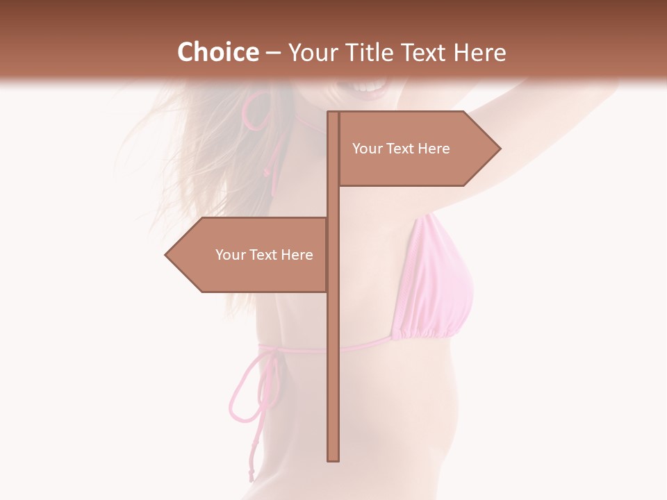 Summer Smiling Beauty PowerPoint Template