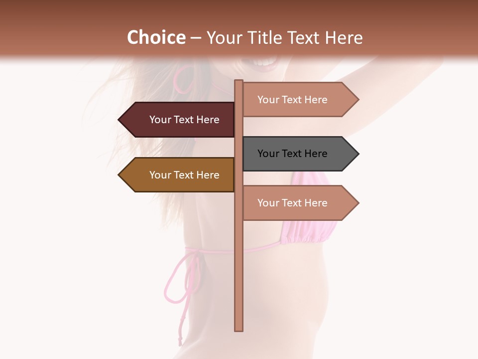 Summer Smiling Beauty PowerPoint Template