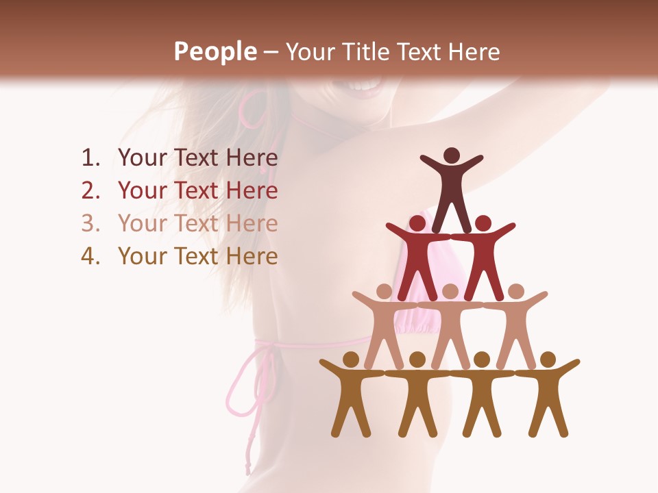 Summer Smiling Beauty PowerPoint Template