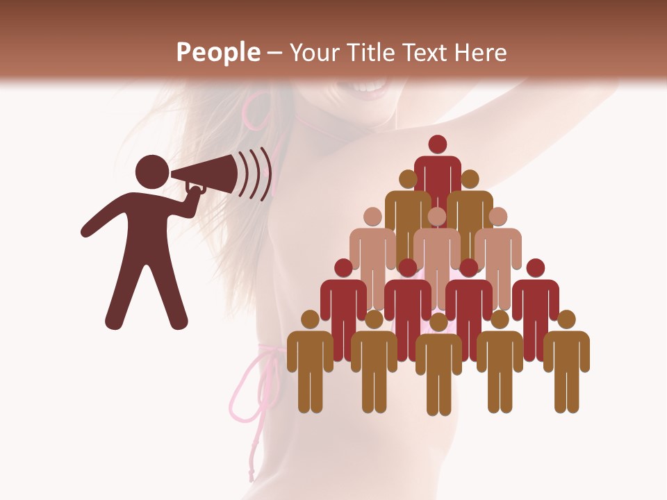 Summer Smiling Beauty PowerPoint Template