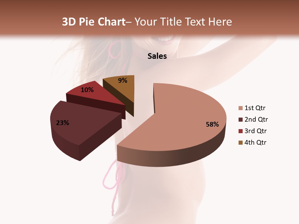 Summer Smiling Beauty PowerPoint Template