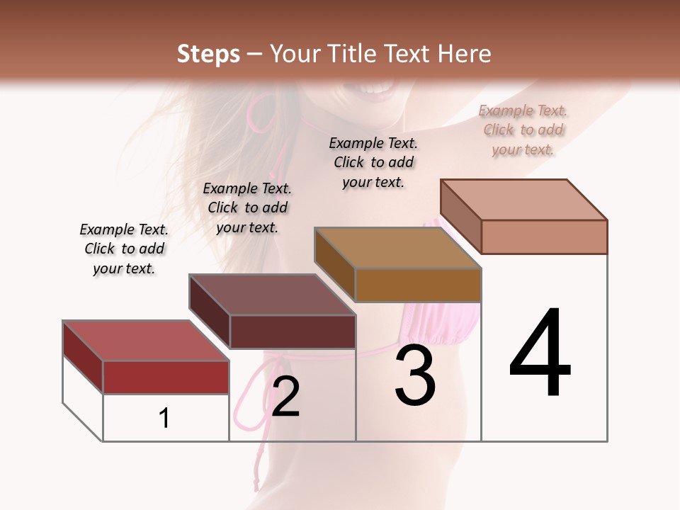 Summer Smiling Beauty PowerPoint Template