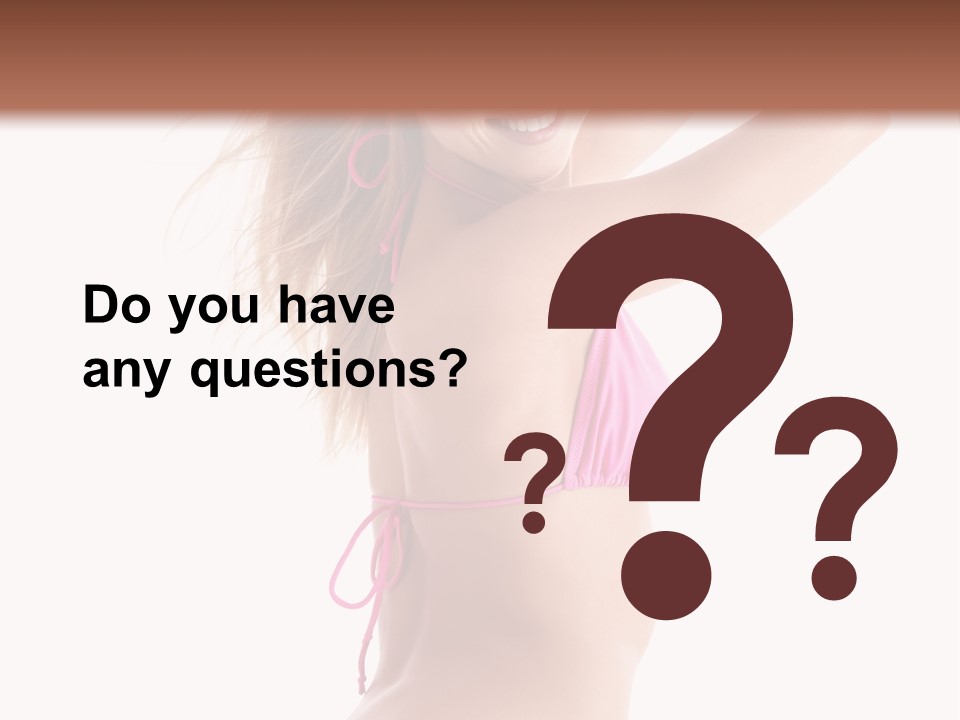 Summer Smiling Beauty PowerPoint Template