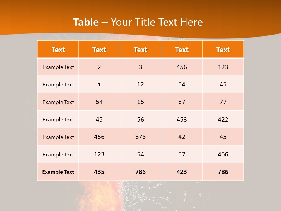 Spark Cuisine Fresh PowerPoint Template