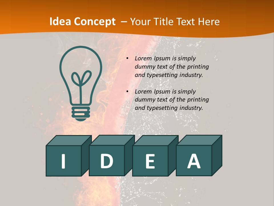 Spark Cuisine Fresh PowerPoint Template