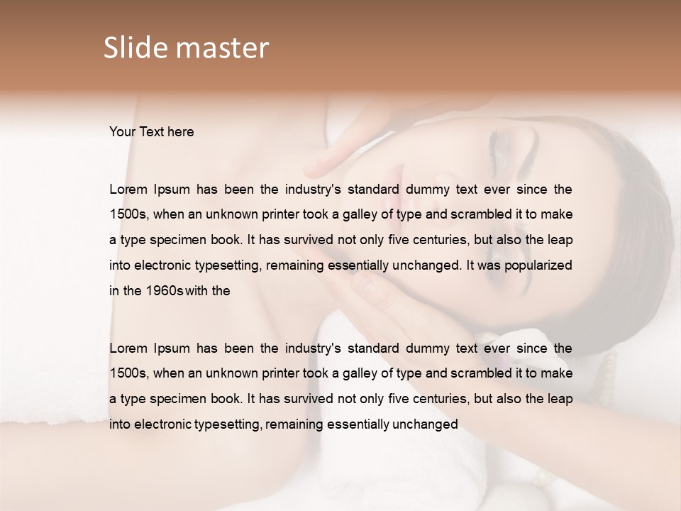 Pretty Skin Portrait PowerPoint Template