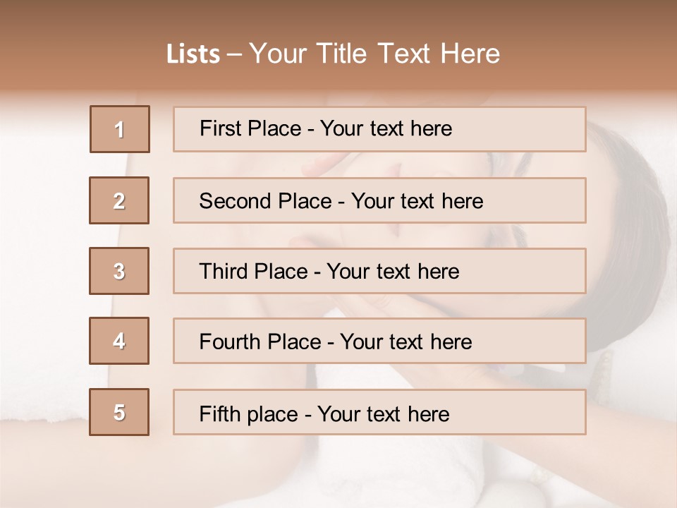Pretty Skin Portrait PowerPoint Template