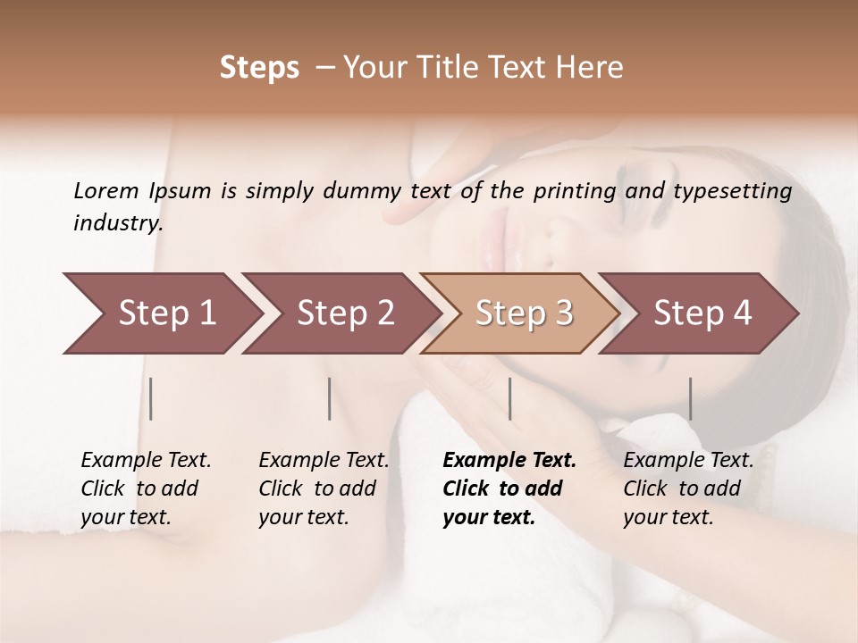 Pretty Skin Portrait PowerPoint Template