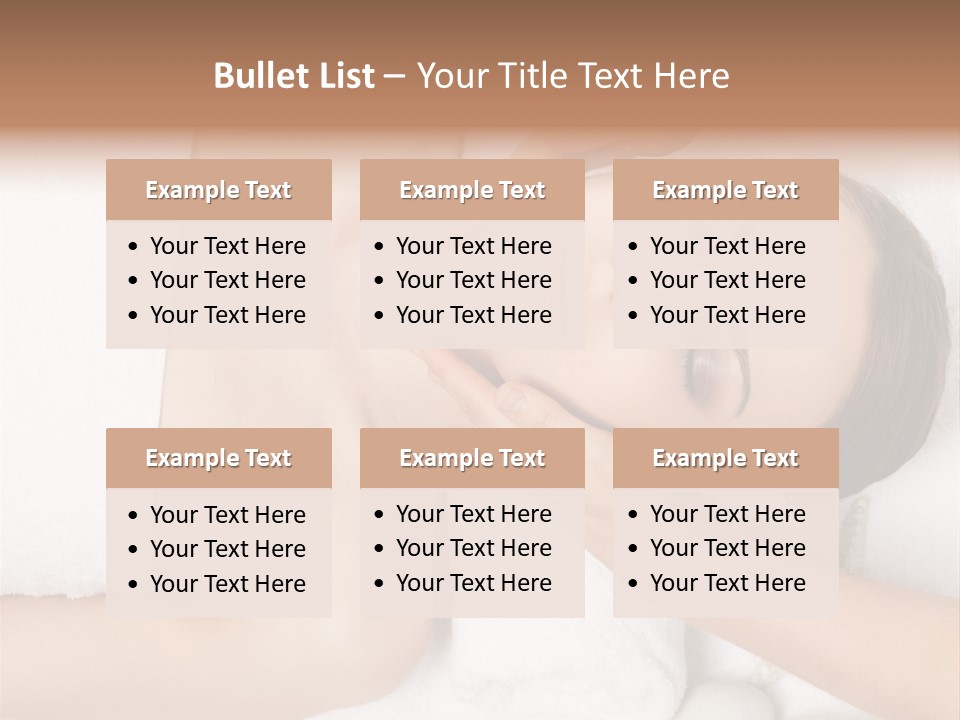 Pretty Skin Portrait PowerPoint Template