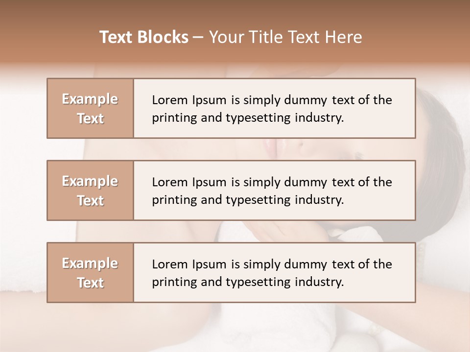 Pretty Skin Portrait PowerPoint Template