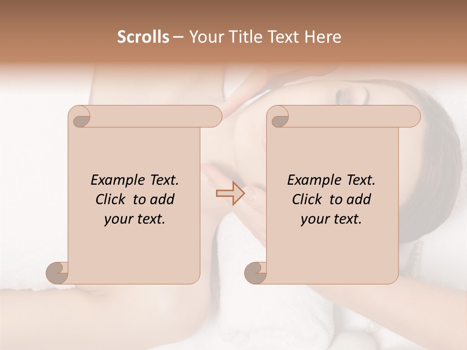 Pretty Skin Portrait PowerPoint Template