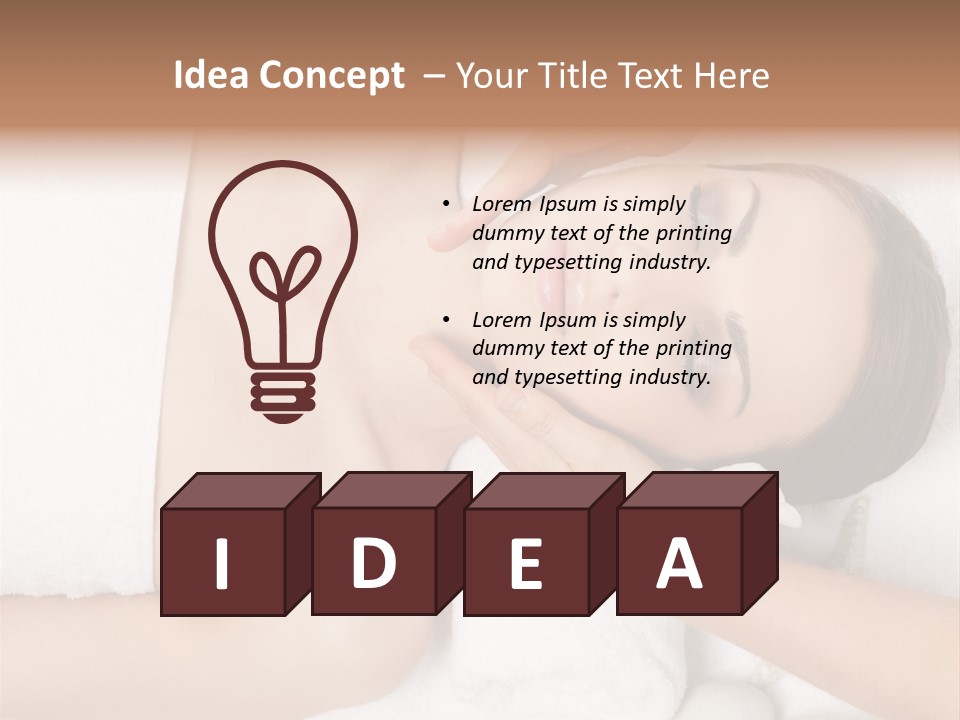 Pretty Skin Portrait PowerPoint Template