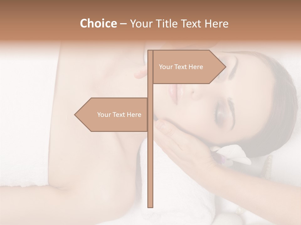 Pretty Skin Portrait PowerPoint Template