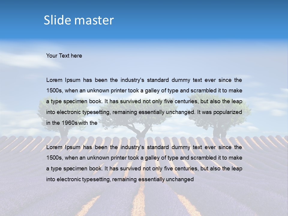 Nature Cloud France PowerPoint Template