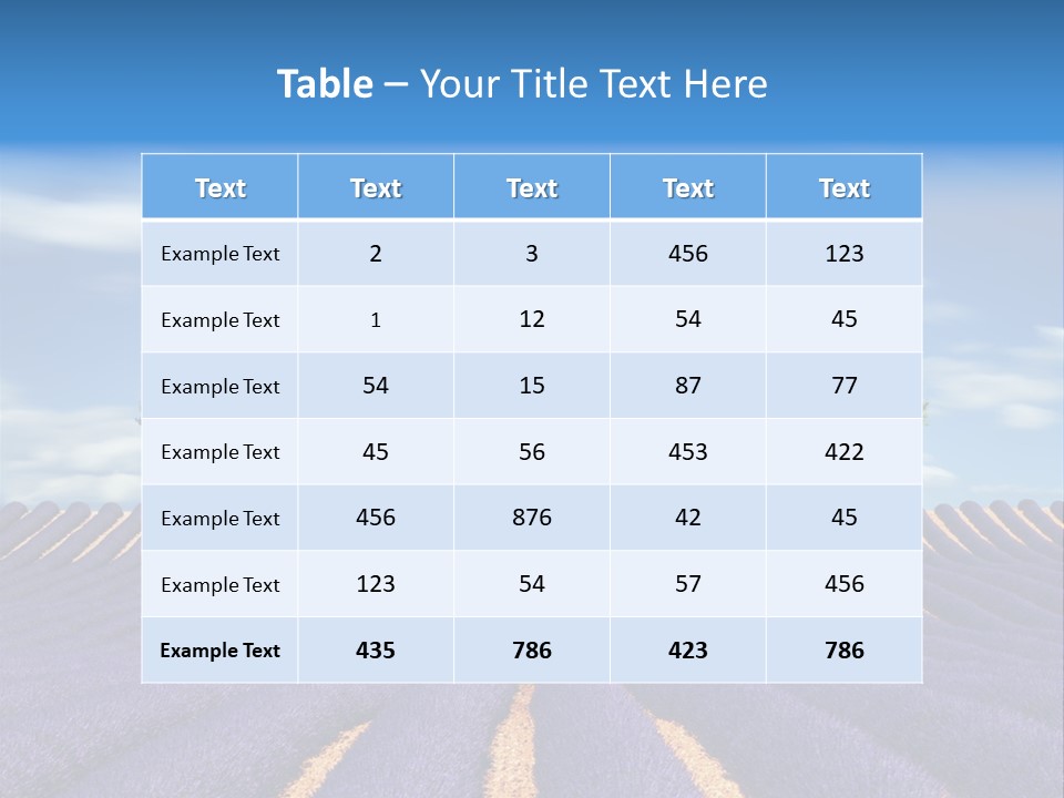 Nature Cloud France PowerPoint Template