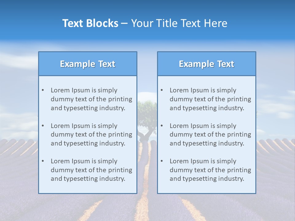 Nature Cloud France PowerPoint Template
