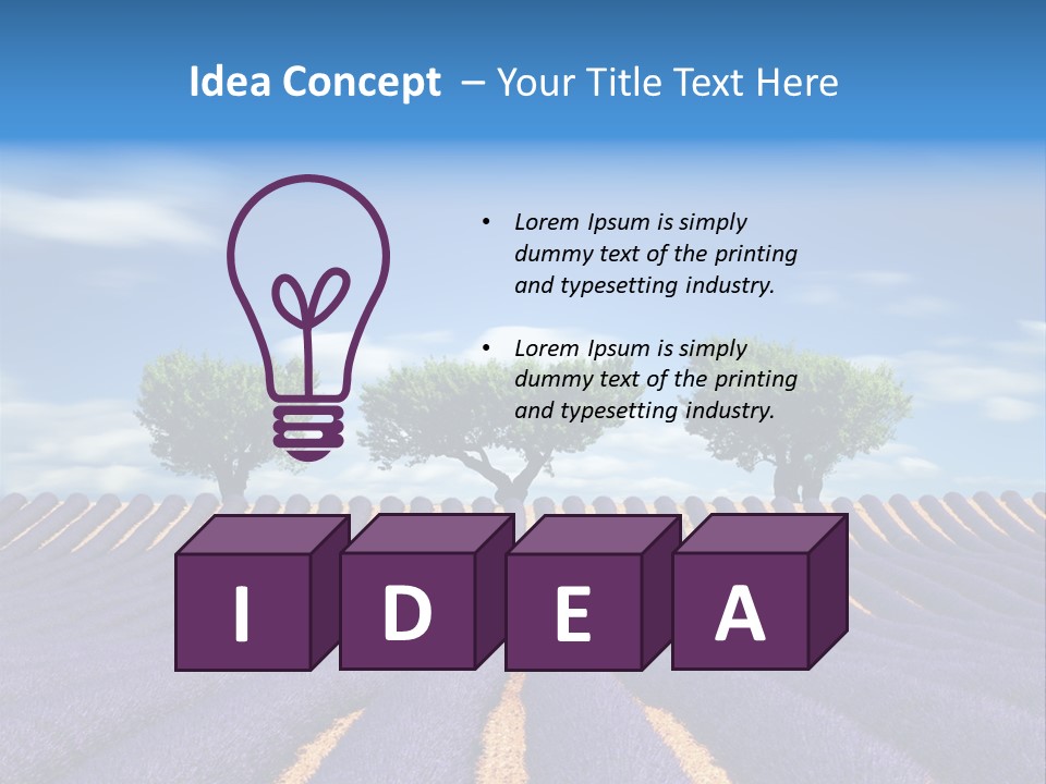 Nature Cloud France PowerPoint Template