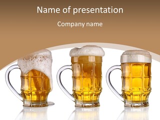 Pint Thirst Head PowerPoint Template