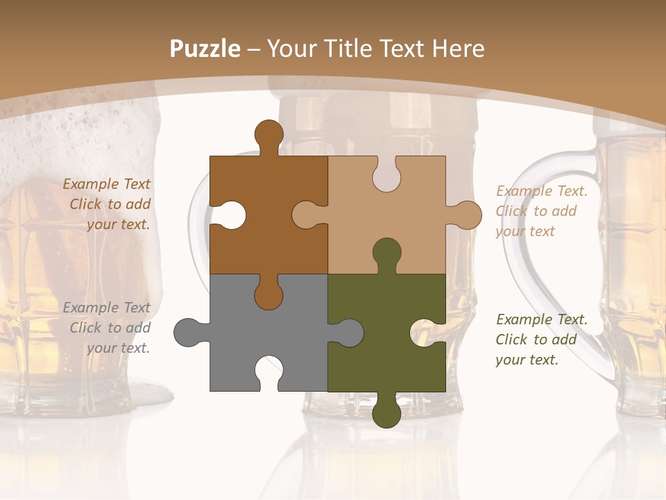 Pint Thirst Head PowerPoint Template