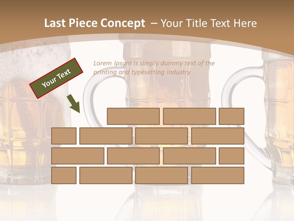 Pint Thirst Head PowerPoint Template