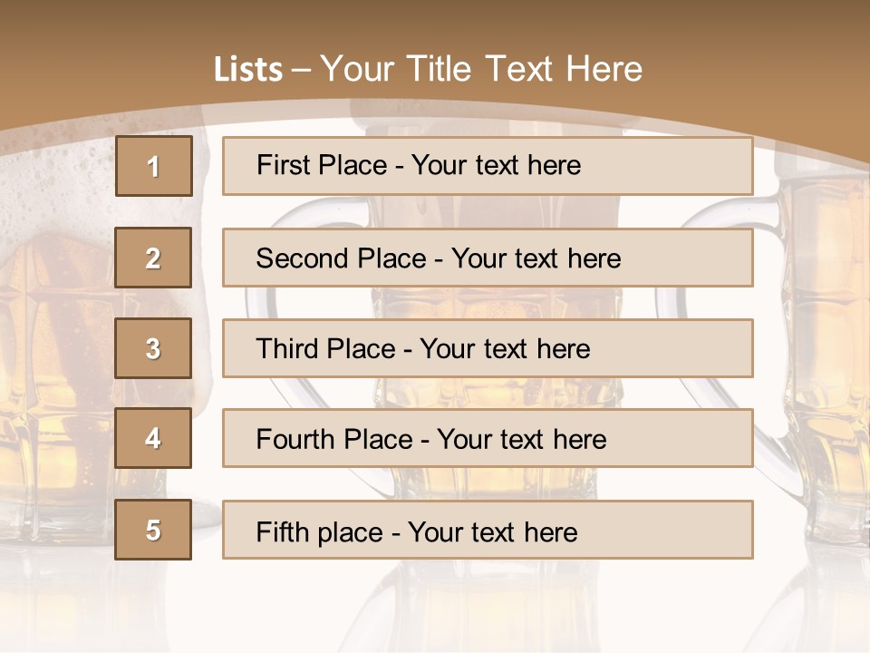 Pint Thirst Head PowerPoint Template