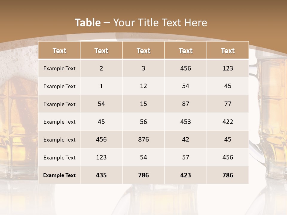 Pint Thirst Head PowerPoint Template