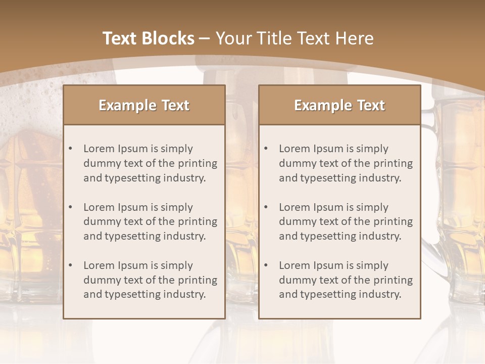 Pint Thirst Head PowerPoint Template