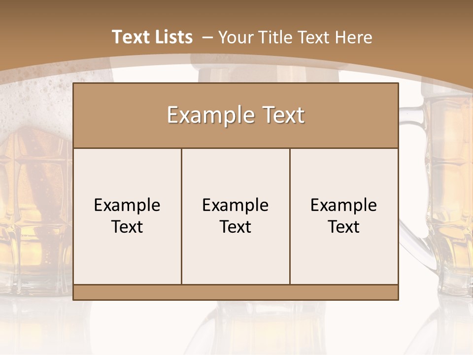 Pint Thirst Head PowerPoint Template