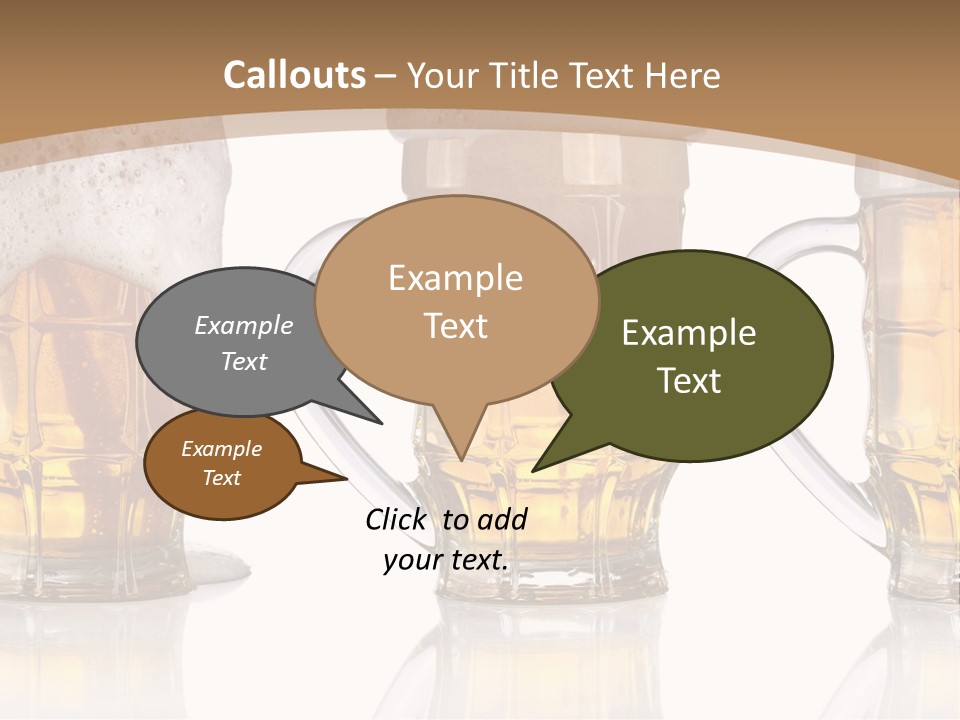 Pint Thirst Head PowerPoint Template