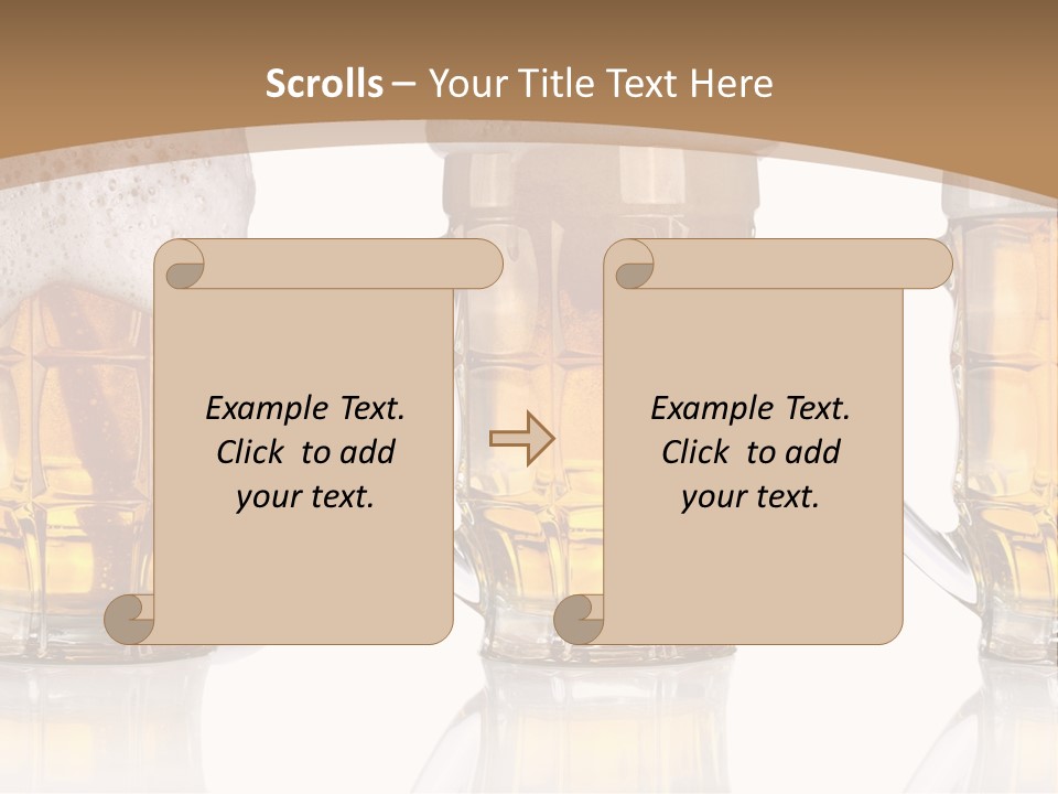 Pint Thirst Head PowerPoint Template