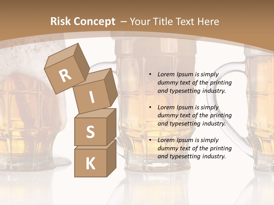 Pint Thirst Head PowerPoint Template