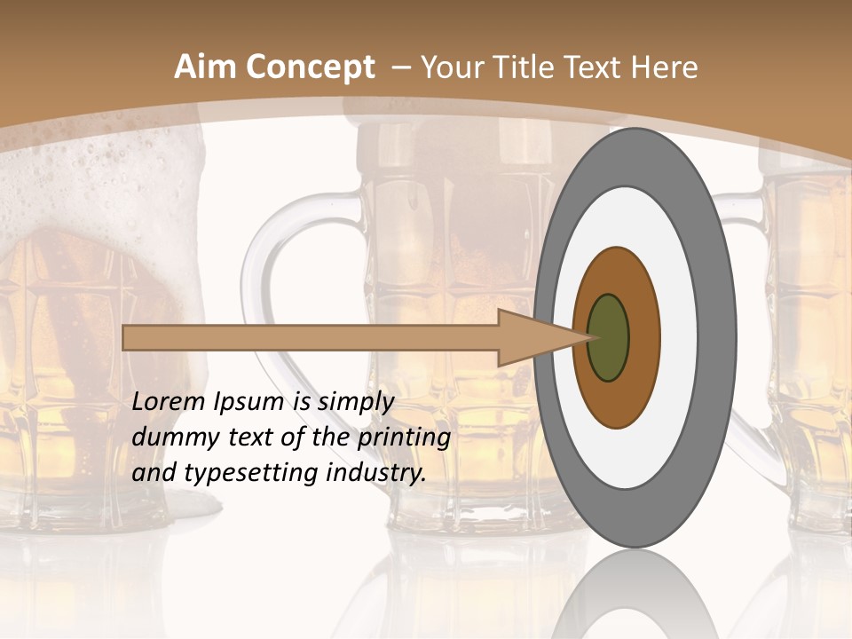 Pint Thirst Head PowerPoint Template