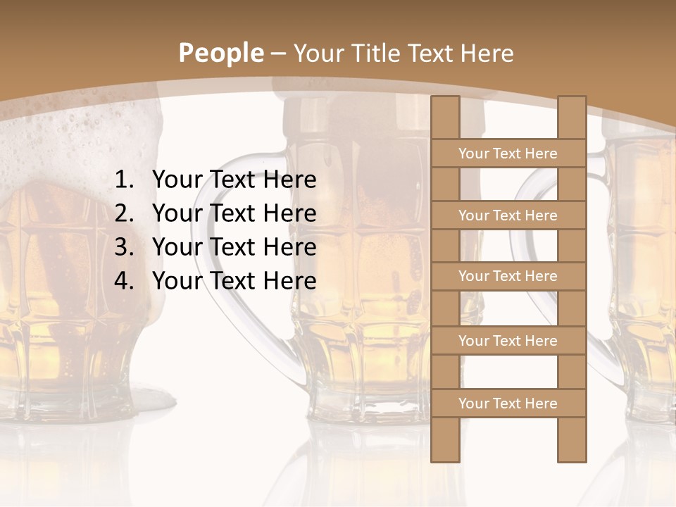 Pint Thirst Head PowerPoint Template