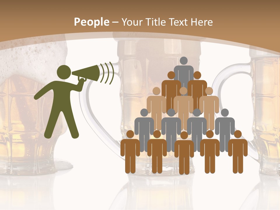 Pint Thirst Head PowerPoint Template