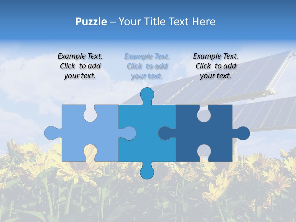 Sunlight Current Electricity PowerPoint Template