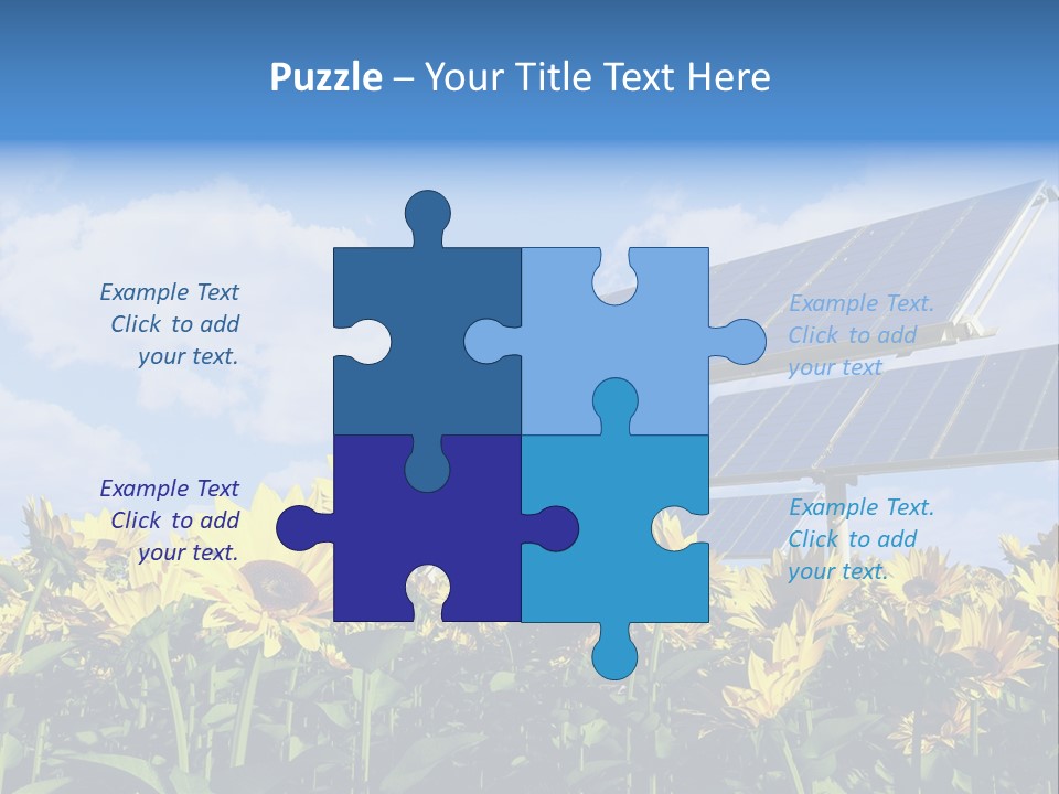 Sunlight Current Electricity PowerPoint Template