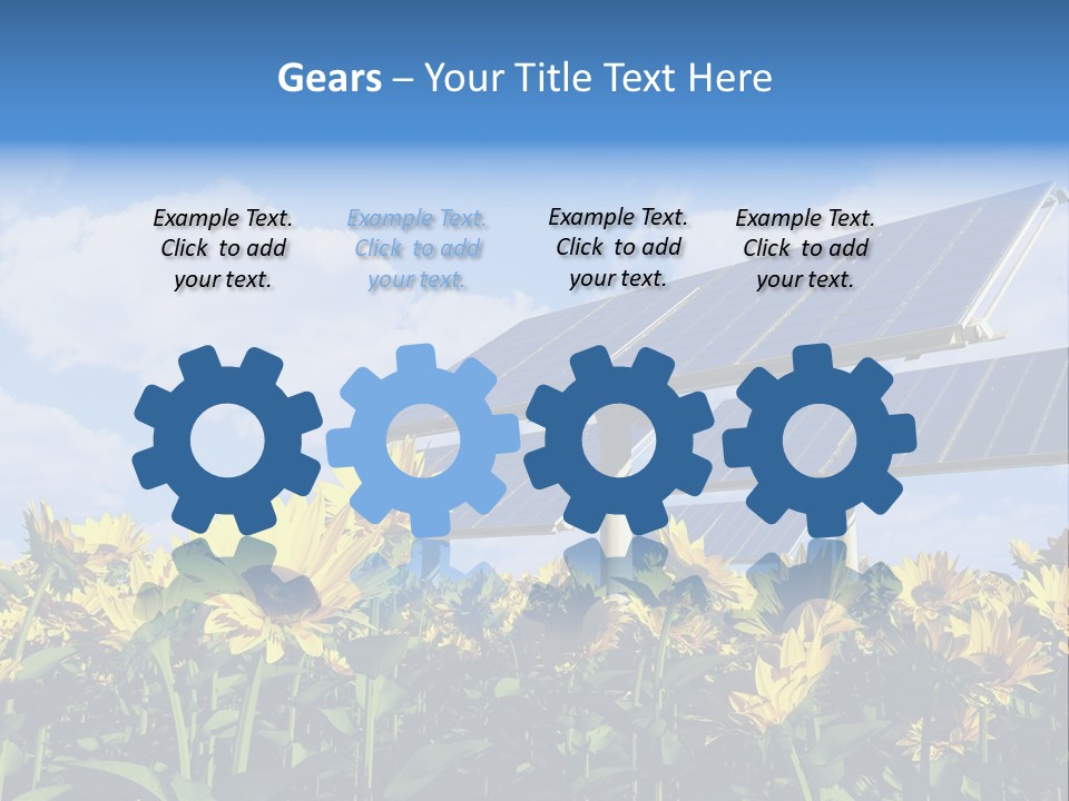 Sunlight Current Electricity PowerPoint Template