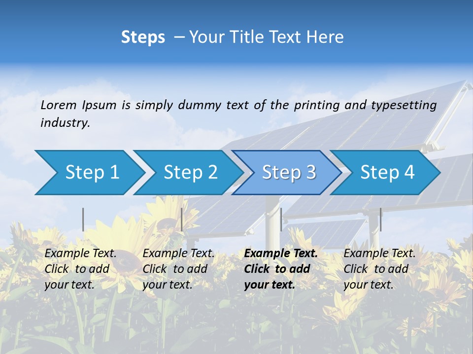 Sunlight Current Electricity PowerPoint Template