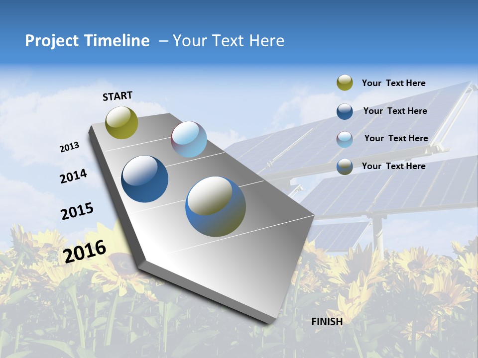 Sunlight Current Electricity PowerPoint Template