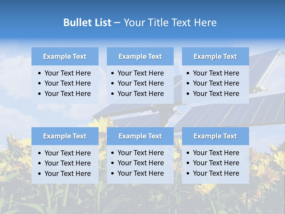 Sunlight Current Electricity PowerPoint Template
