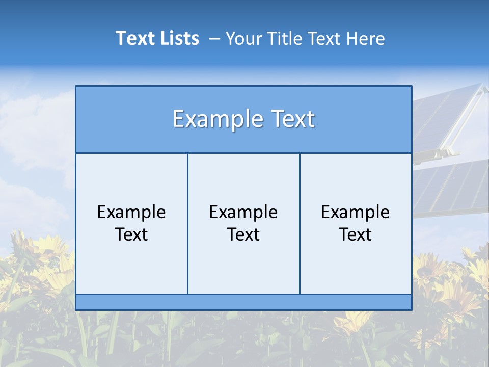Sunlight Current Electricity PowerPoint Template
