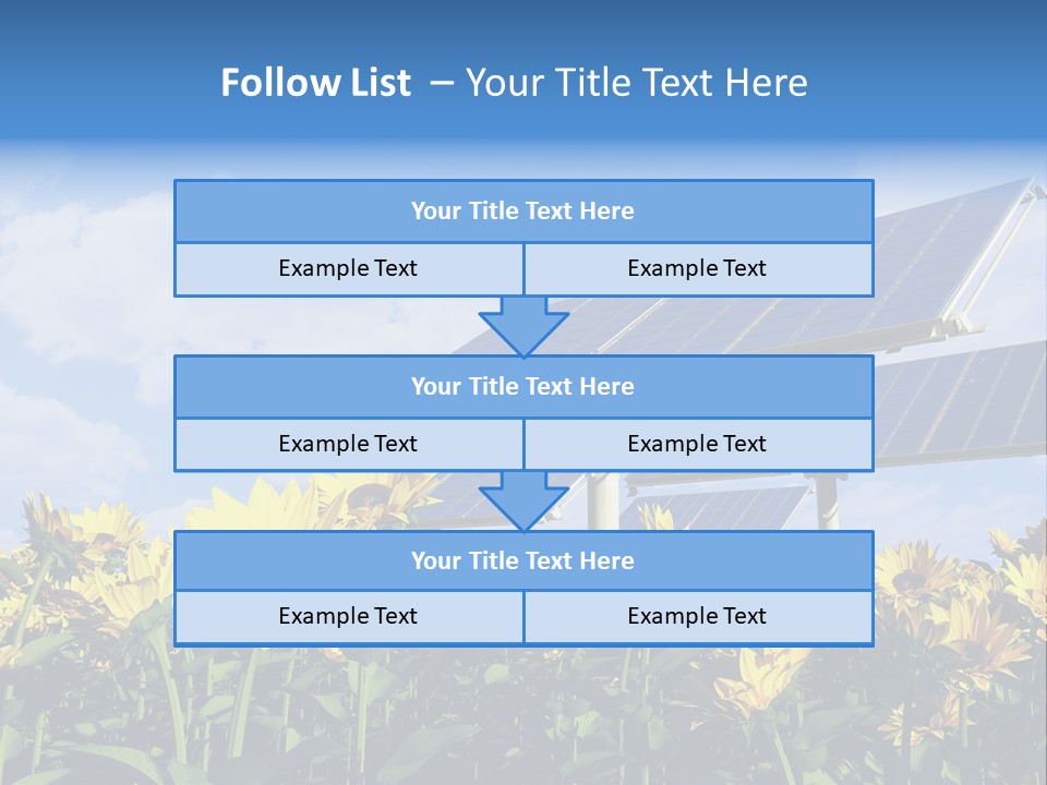 Sunlight Current Electricity PowerPoint Template