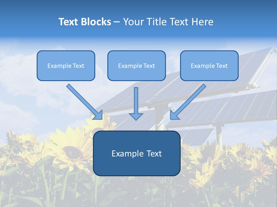 Sunlight Current Electricity PowerPoint Template
