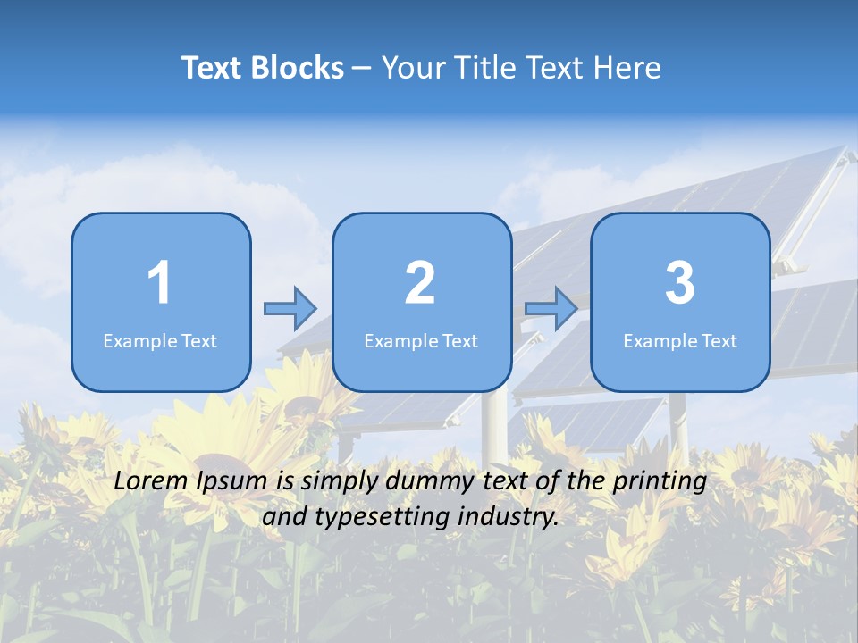 Sunlight Current Electricity PowerPoint Template