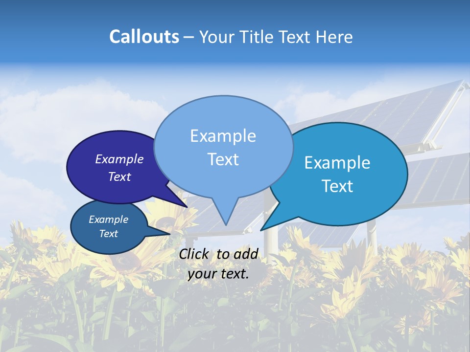 Sunlight Current Electricity PowerPoint Template