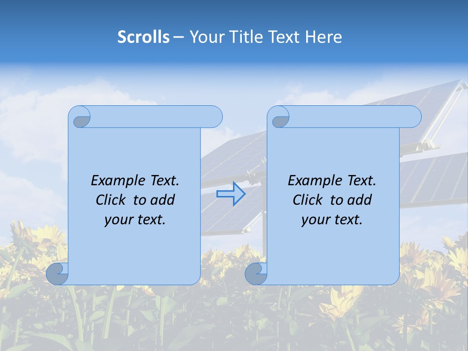 Sunlight Current Electricity PowerPoint Template