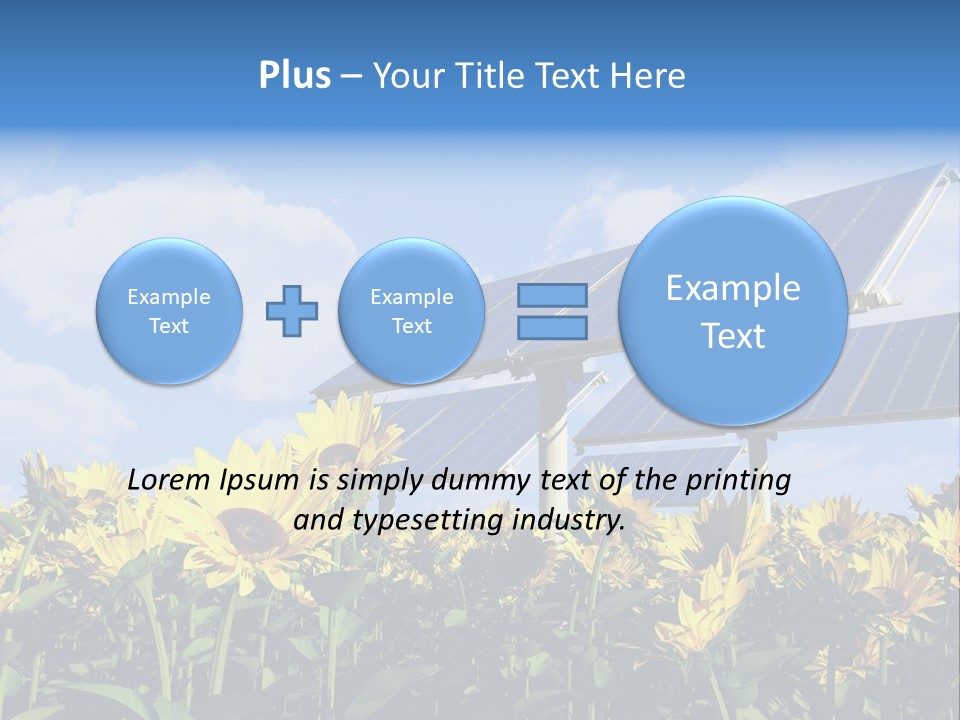 Sunlight Current Electricity PowerPoint Template