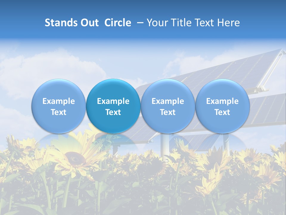 Sunlight Current Electricity PowerPoint Template